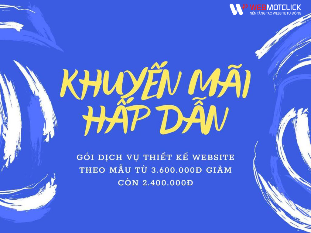khuyen mai thiet ke website theo mau