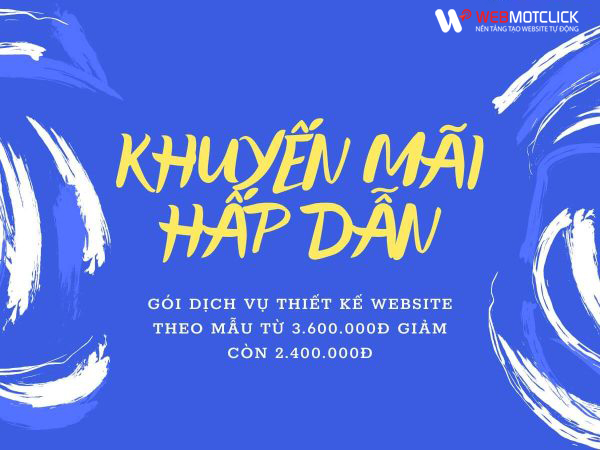 khuyen mai thiet ke website theo mau